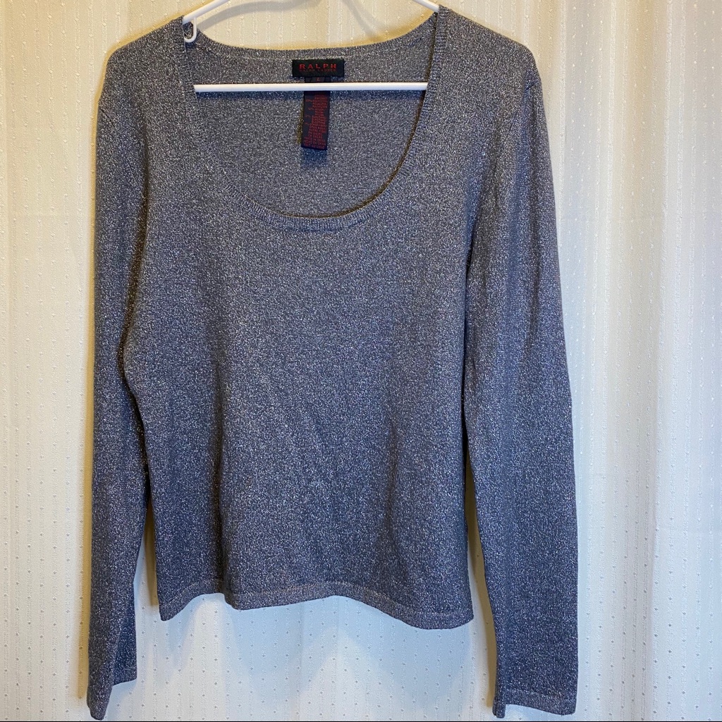 Ralph Ralph Lauren Silver Scoop Neck